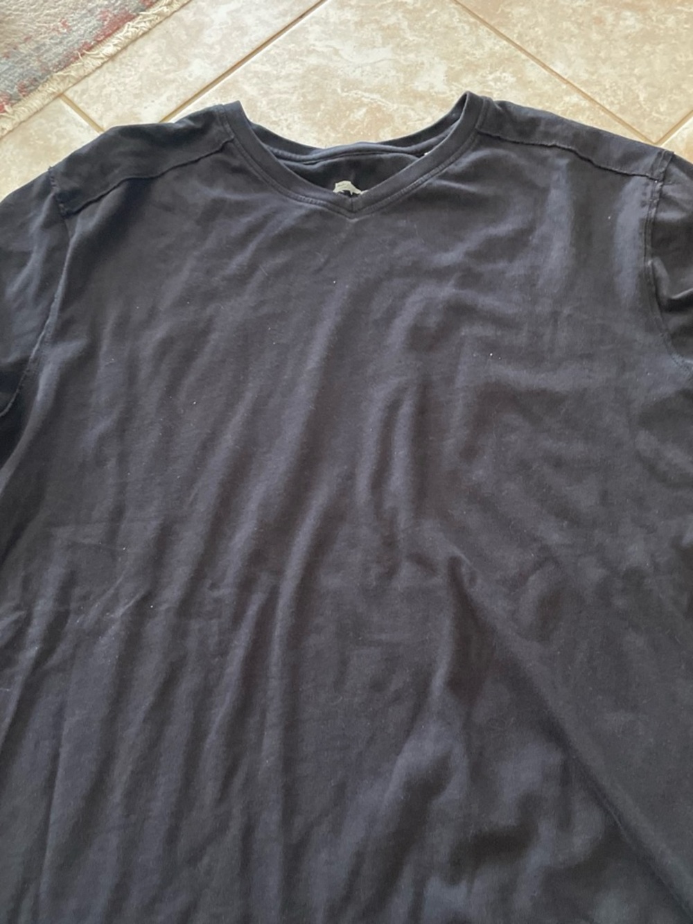 Tommy Bahama Black Short Sleeve V-Neck Tee
